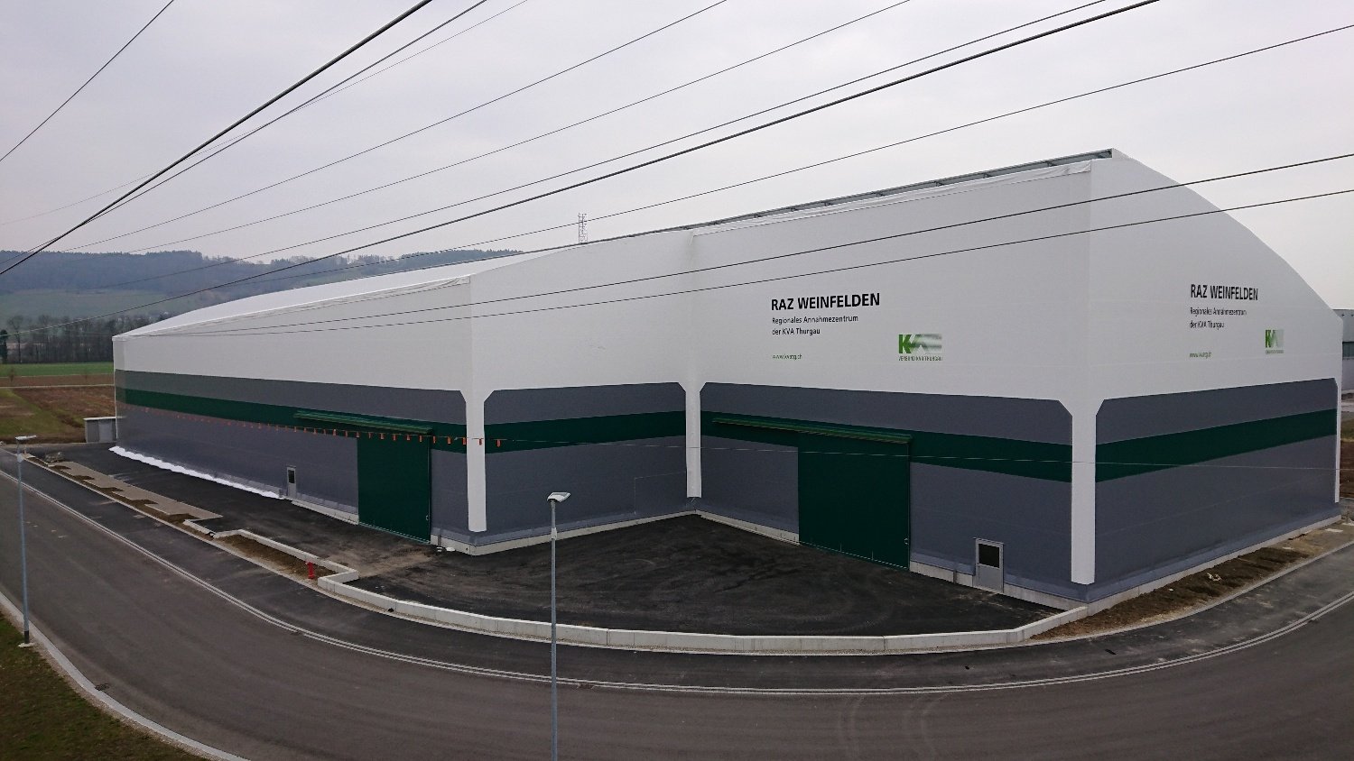 fabric covered recycling building