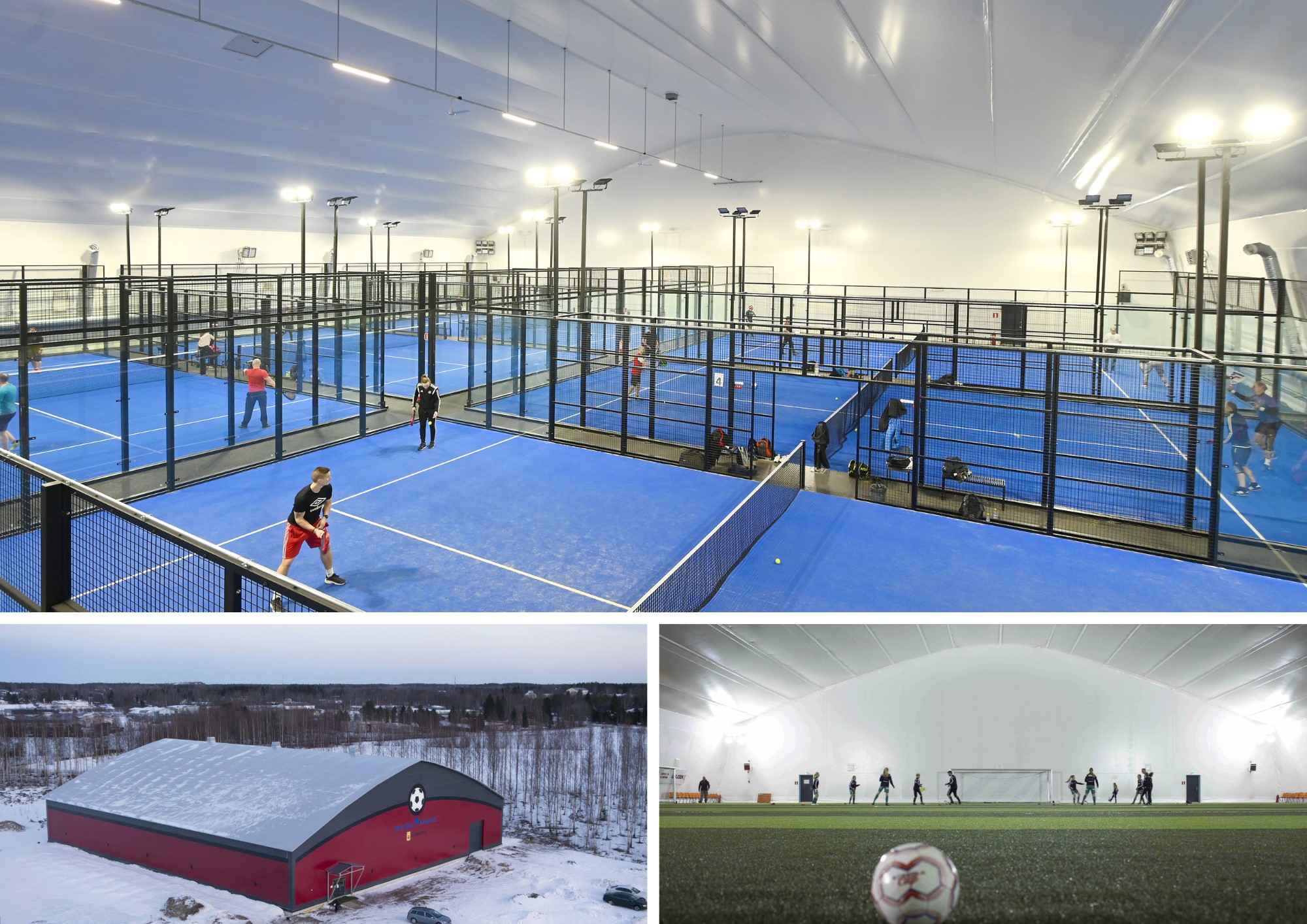 Jalkapallohallista padelhalliksi