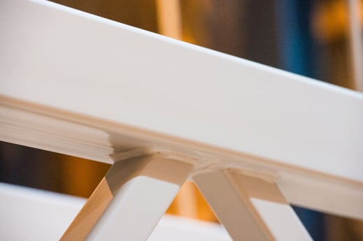 painted steel frame